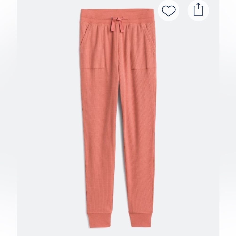 R+R -The Pork Chop Pocket Brushed Thermal Jogger, pants. Size XL (girls). Orange